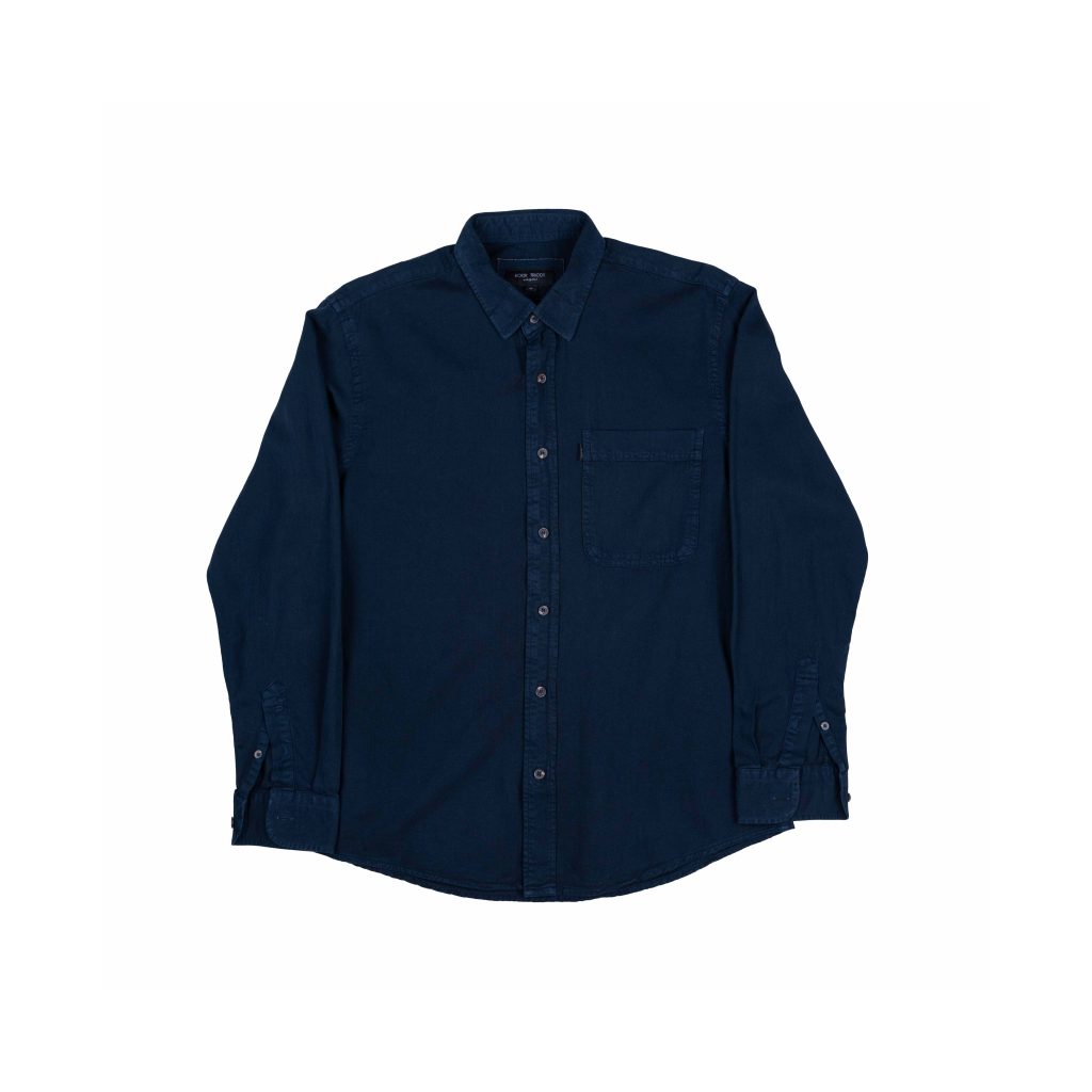 پیراهن کتان دکمه فلز کوک